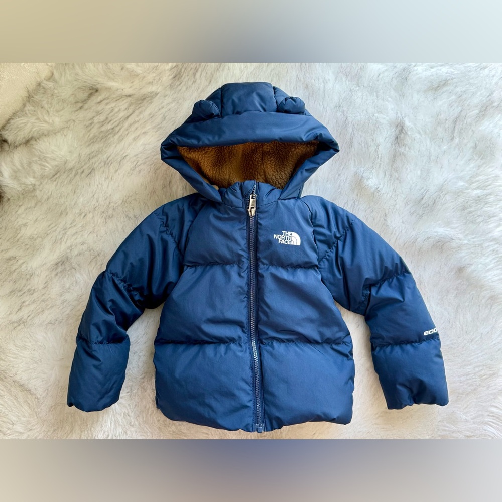 The North Face Beige Sherpa Baby Jacket - Tan Interior
